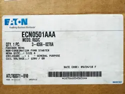 NEW EATON ECN0501AAA R63/C NEMA ENCLOSED STARTER 4-20 AMP 110/120V COIL AN19BN0