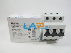 1PC NEW IN BOX FOR EATON MOELLER MINIATURE BREAKER FAZ-C63/3 63A C 15KA 3P