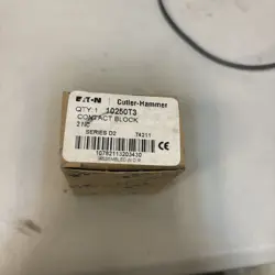 EATON CUTLER-HAMMER 10A 600V 2 N.C. CONTACT BLOCK 10250T3