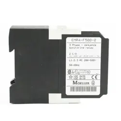 NEW IN BOX EATON MOELLER EMR4-F500-2 PHASE SEQUENCE MONITORING RELAY