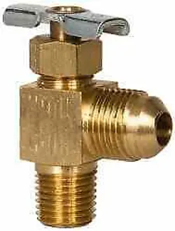 EATON WEATHERHEAD 330 BRASS ANGLED INSTRUMENTATION NEEDLE VALVE 3/8