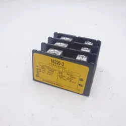 EATON BUSSMAN BARRIER TERMINAL BLOCK 16220-3 600VAC 175A