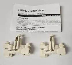 2 NEW EATON CROUSE-HINDS ESWP126 UNIVERSAL PUSHBUTTON SWITCH CONTACT BLOCK 600V