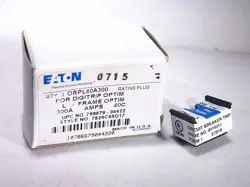 EATON ORPL40A300 7829C95G17 300A RATING PLUG L-FRAME DIGITRIP OPTIM
