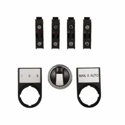 EATON M22-WK3-K22-P 22.5 MM 1NO 1NC 3-POSITION MOMENTARY SELECTOR SWITCH