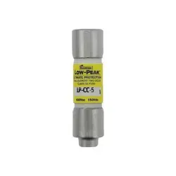 EATON BUSSMANN LP-CC-5 UL CLASS CC FUSE, TIME DELAY, 5A, LP-CC SERIES, 600V AC,