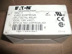EATON D3PR3A SPDT OCTAL RELAY 120V COIL - 3 AVAILABLE