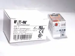 EATON D7PF2AT DPDT POWER RELAY 24VAC COIL - 4 AVAILABLE