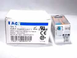 EATON D2PF2AT1 DPDT POWER RELAY 24VDC COIL - 4 AVAILABLE