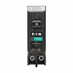EATON BRP120AF TYPE BR ARC FAULT CIRCUIT BREAKER, PLUG-ON NEUTRAL