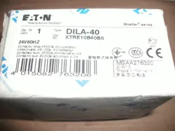 EATON MOELLER DILA-40 CONTACTOR RELAY 24VAC COIL XTRE10B40B6 276320 - 3 AVAILABL