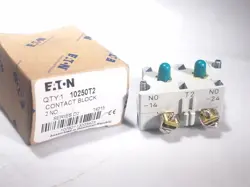 EATON CUTLER HAMMER 10250T2 PUSH BUTTON CONTACT BLOCK 2NO