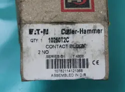 EATON CUTLER HAMMER 10250T2C SWITCH CONTACT BLOCK