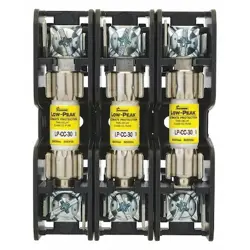 EATON BUSSMANN BCM603-3C OPEN FUSE BLOCK, CC UL CLASS, 3 POLES, 0 TO 30A AMP