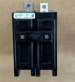 EATON BAB2050 CIRCUIT BREAKER QUICKLAG TYPE BA- 2 POLE 50 AMP