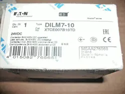 EATON DILM7-10 XTCE007B10TD 24VDC COIL CONTACTOR - 7 AVAILABLE