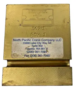 VICKERS EATON MODEL NUMBER 30713 REV 3 CARTRIDGE VALVE BLOCK