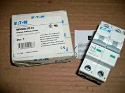 EATON WMZS2D16 16A 277/480 MINIATURE CIRCUIT BREAKER - 2 AVAILABLE