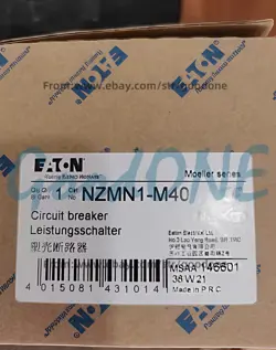 1PC NEW EATON NZMN1-M40 PLASTIC CASING CIRCUIT BREAKER