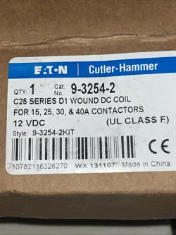 EATON CUTLER HAMMER 9-3254-2 12VDC C25 D1 COIL, NEW