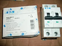 EATON MOELLER FAZ-B3/2 3A 2P 480V CIRCUIT BREAKER