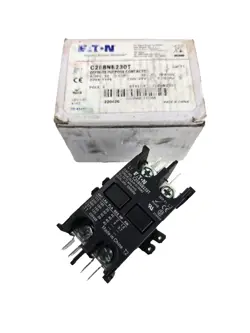 EATON C25BNB230T DEFINITE PURPOSE CONTACTOR 30A 600V 2 POLE 24V COIL