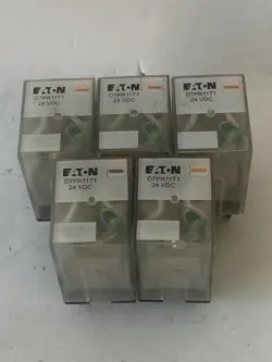 LOT OF 5 EATON D7PR11T1 COIL: 24 VDC