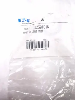 EATON CUTLER HAMMER 10250TC1N PUSH BUTTON LENS PLASTIC RED 30.5MM