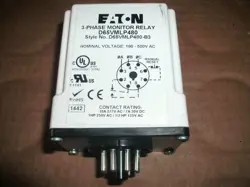 EATON D65VMLP480-B3 3-PHASE MONITOR RELAY