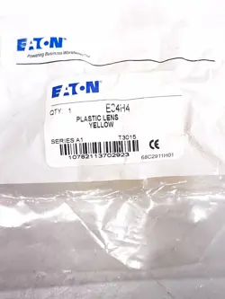 EATON CUTLER HAMMER PUSHBUTTON LENS PLASTIC YELLOW E34H4