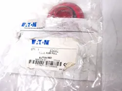 EATON CUTLER HAMMER PUSH PULL BUTTON LENS PLASTIC RED ILLUM E34M2