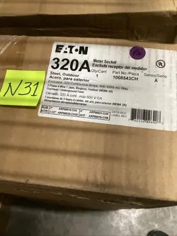 EATON 1008543CH   METER SOCKET STEEL OUTDOOR 320A 🟣