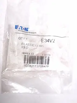 EATON CUTLER HAMMER E34V2 PUSH BUTTON LENS PLASTIC RED