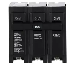 EATON BR3100 100A 120/240V 3-POLE TYPE BR CIRCUIT BREAKER