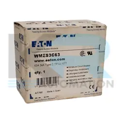 NEW EATON WMZS3C63 MINIATURE CIRCUIT BREAKER 277/480V 63A 5KA 3 POLE