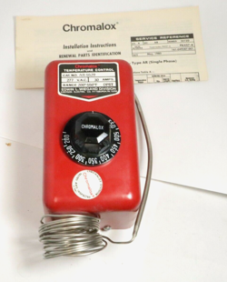 CHROMALOX 263062 TEMPERATURE CONTROLLER AR-5529 277 VAC 30A NSN 5930-00-660-4215