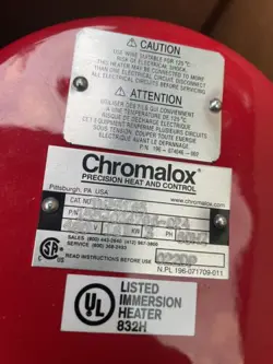 CHROMALOX HEAT AND CONTROL TM-3185