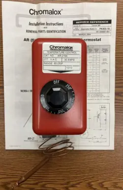 NEW CHROMALOX SINGLE PHASE INDUSTRIAL THERMOSTAT TEMPERATURE CONTROLLER AR-215A