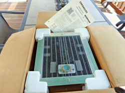 NEW VTG 1967 CHROMALOX  CB25D 1500W 240V WALL INSERT CHROME ELEC HEATER