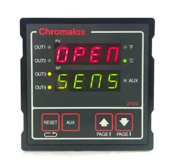 CHROMALOX 2104 TEMPERATURE CONTROLLER 2104-RO100