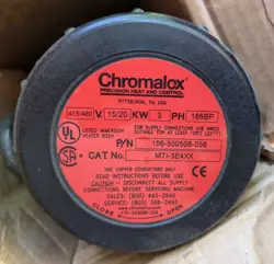 LOT OF 2 NEW CHROMALOX MTI-3E4XX SCREW PLUG IMMERSION HEATER, 480V 3 PHASE 20KW