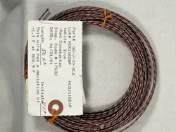 CHROMALOX THERMOCOUPLE WIRE GG-J-20-SLE TYPE J IRON & CONSTANTAN WHITE AND RED