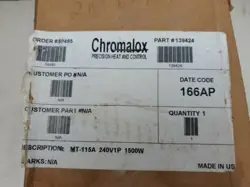 NOS CHROMALOX 13942 SCREW PLUG IMMERSION HEATER