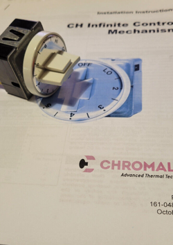 CH-152 120V INFINITE CONTROL MECHANISM CHROMALOX CH152