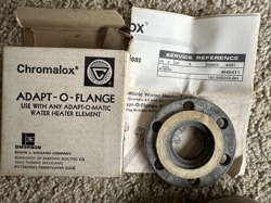 CHROMALOX ADAPT-O-FLANGE USE WITH ANY ADAPT O MATIC WATER HEATER ELEMENT
