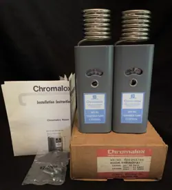 2- CHROMALOX E WEIGAND CO WR-90 PCN 263185 ROOM THERMOSTAT 20-90F 120-240V NOS