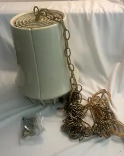 VINTAGE EMERSON CHROMALOX SWAG LIGHT/SPACE HEATER