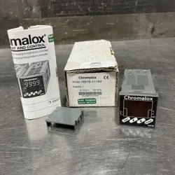 CHROMALOX 1603E-61030 DUAL 3 DIGIT DISPLAY TEMPERATURE CONTROLLER USED SURPLUS
