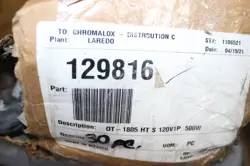CHROMALOX STRIP HEATER 120V OT-1805