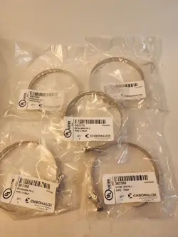 LOT OF 5 CHROMALOX 382360 PS-3 STAINLESS STEEL PIPE STRAP KIT FOR 1”-3-1/2” PIPE